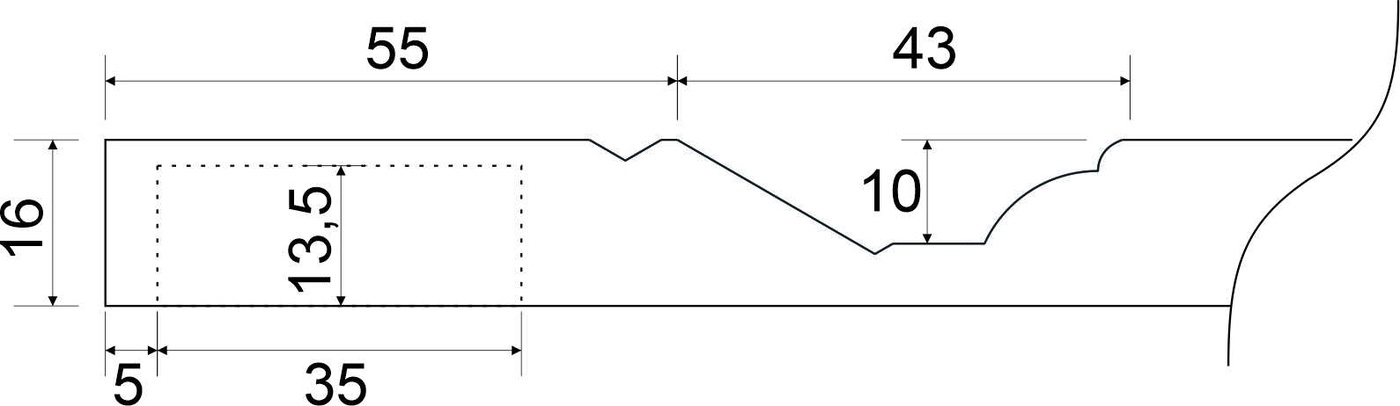 Фрезеровка C Модерн 21 (C)